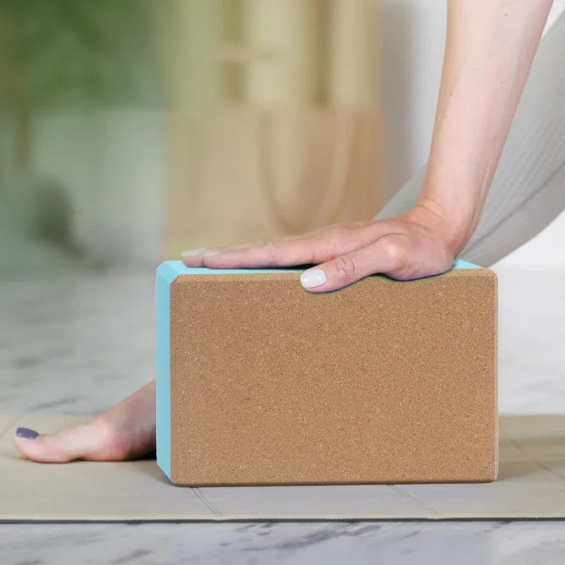 Yoga Block Eva And Cork Stretch Aid