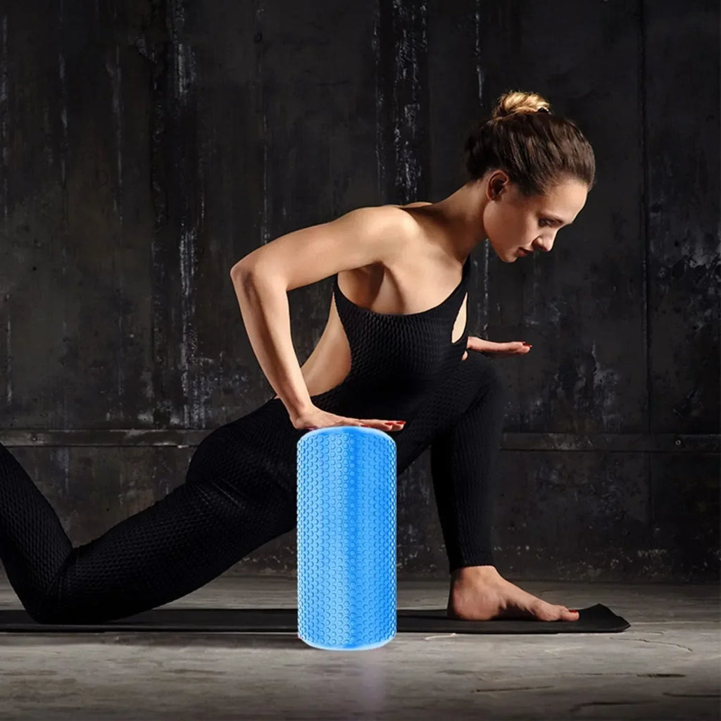 High-Density Eva Yoga Foam Roller Self Massage (Blue)