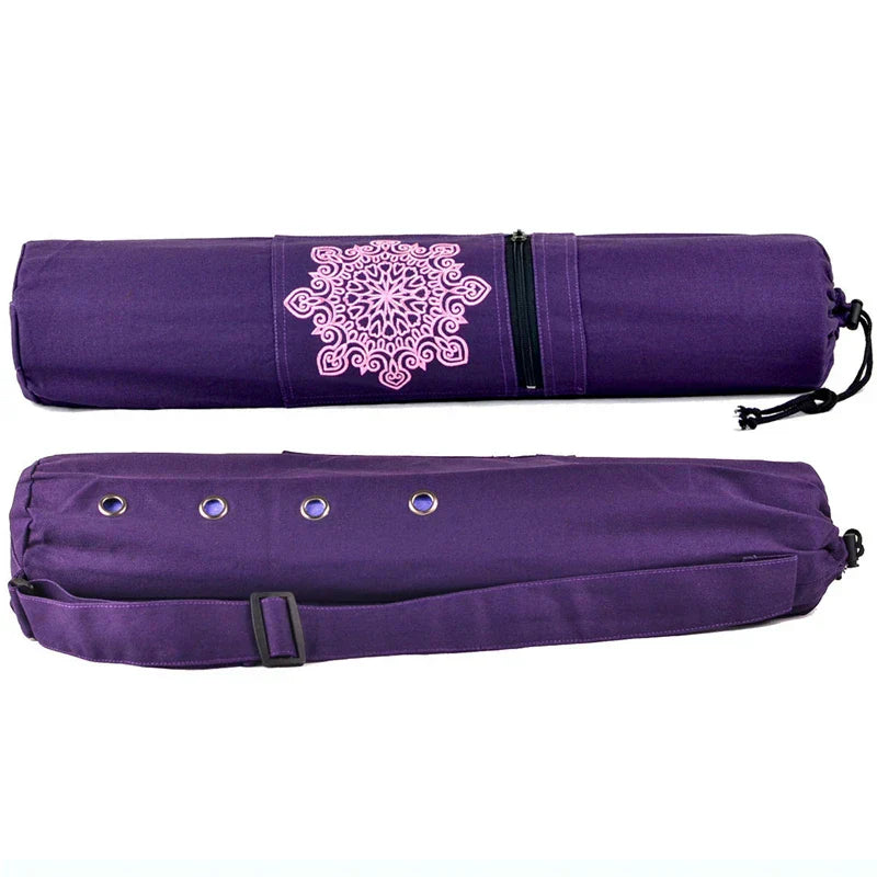 Canvas Yoga Mat Backpack With Adjustable Strap