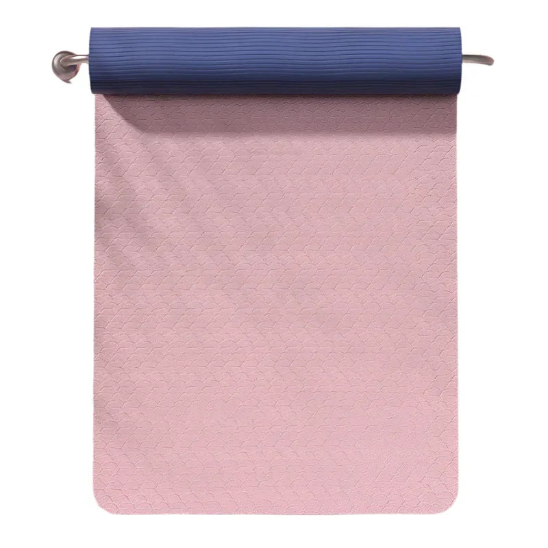 Double-Sided Non-Slip Tpe Yoga Mat With Strap