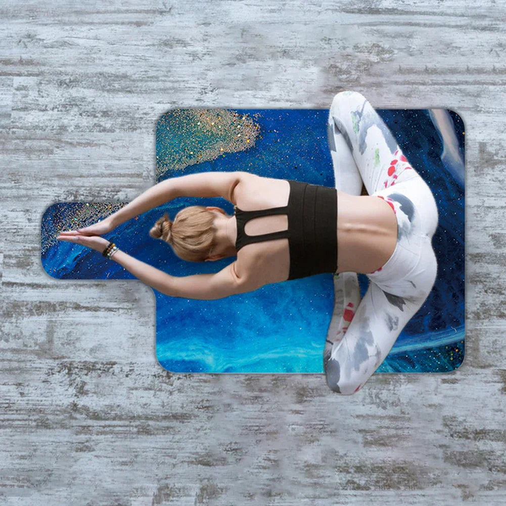 Non-Slip Pilates Reformer Mat Yoga Suede Rubber