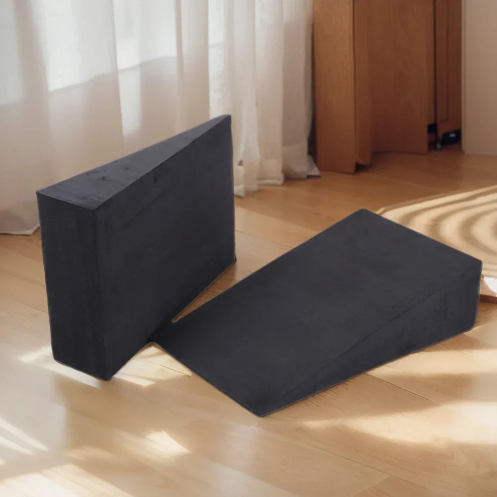 Yoga Wedge Blocks Slant Board For Stretch (Black)