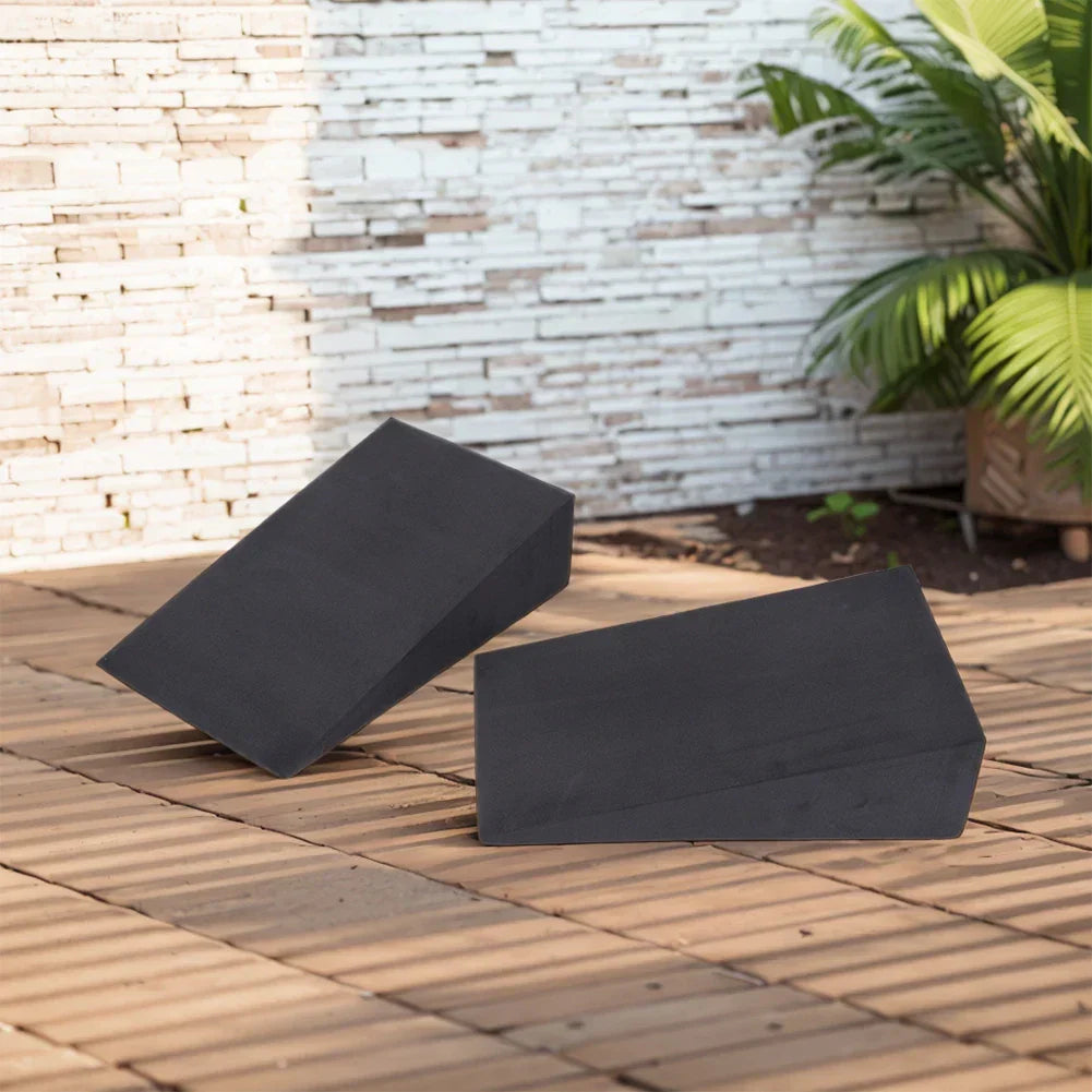 Yoga Wedge Blocks Slant Board For Stretch (Black)