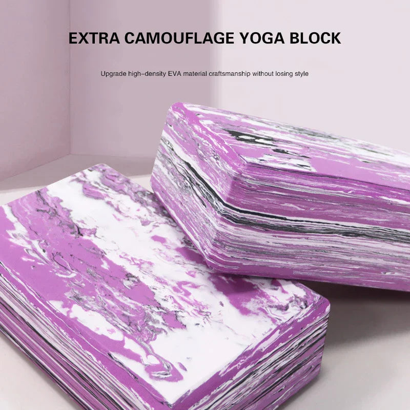 High-Density Camouflage Yoga Block (Purple)