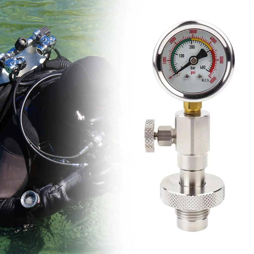 Yoke Tank Pressure Checker For Underwater Water Sports Diver