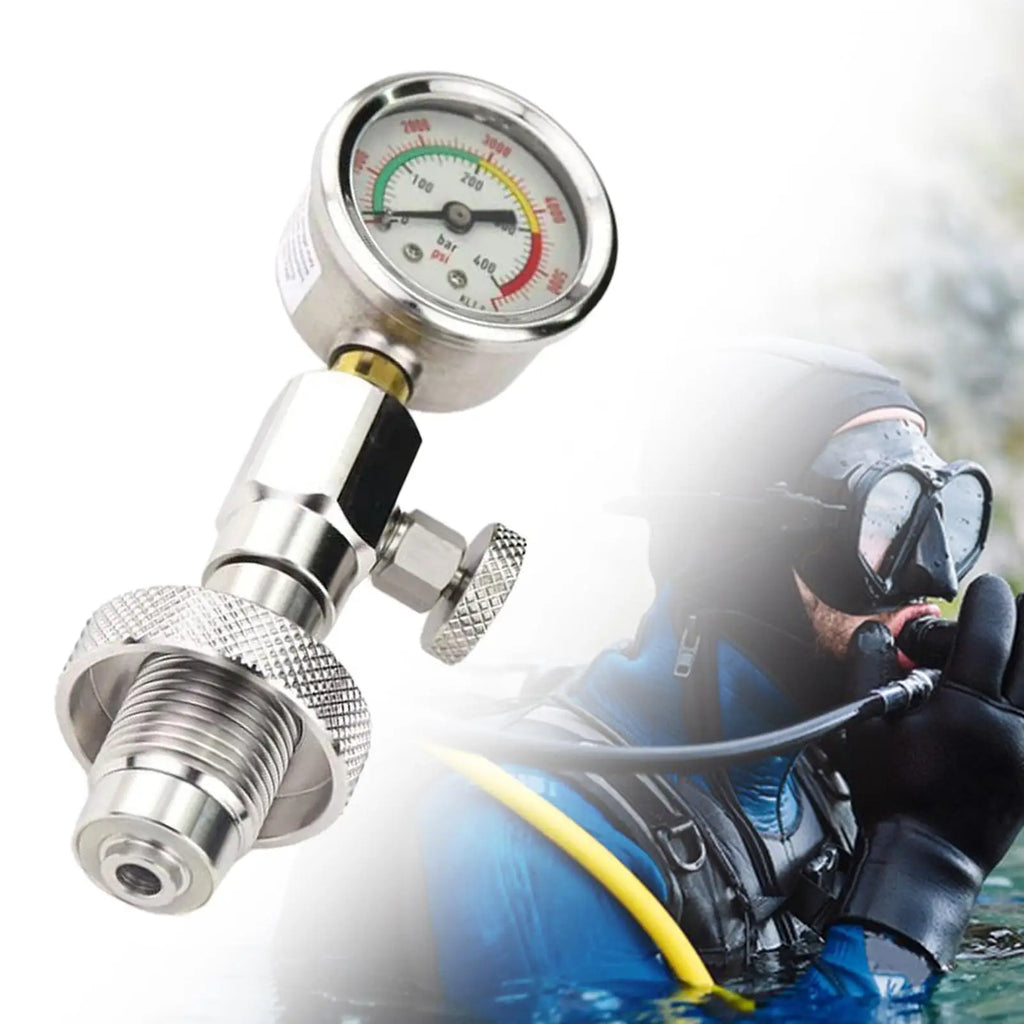 Yoke Tank Pressure Checker For Underwater Water Sports Diver