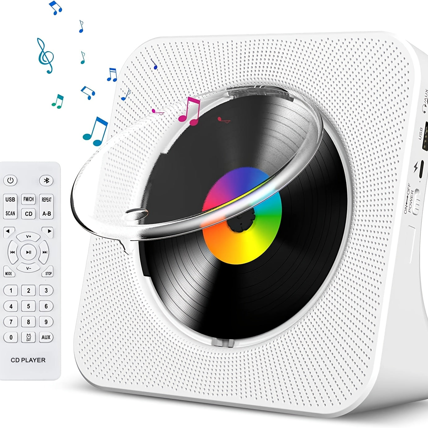 Portable CD Boombox with USB and FM Radio