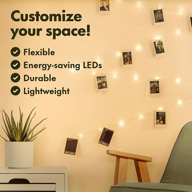 Enchanting 5-Meter Fairy Lights - 50 LED Fairy Tale Lights | Battery-Powered