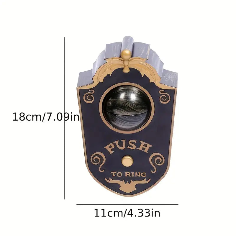 Enchanted Gaze: Haunting Doorbell of the Luminous Eye