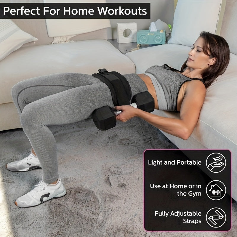 Weighted Waist Trainer Belt - Adjustable Resistance(Black)