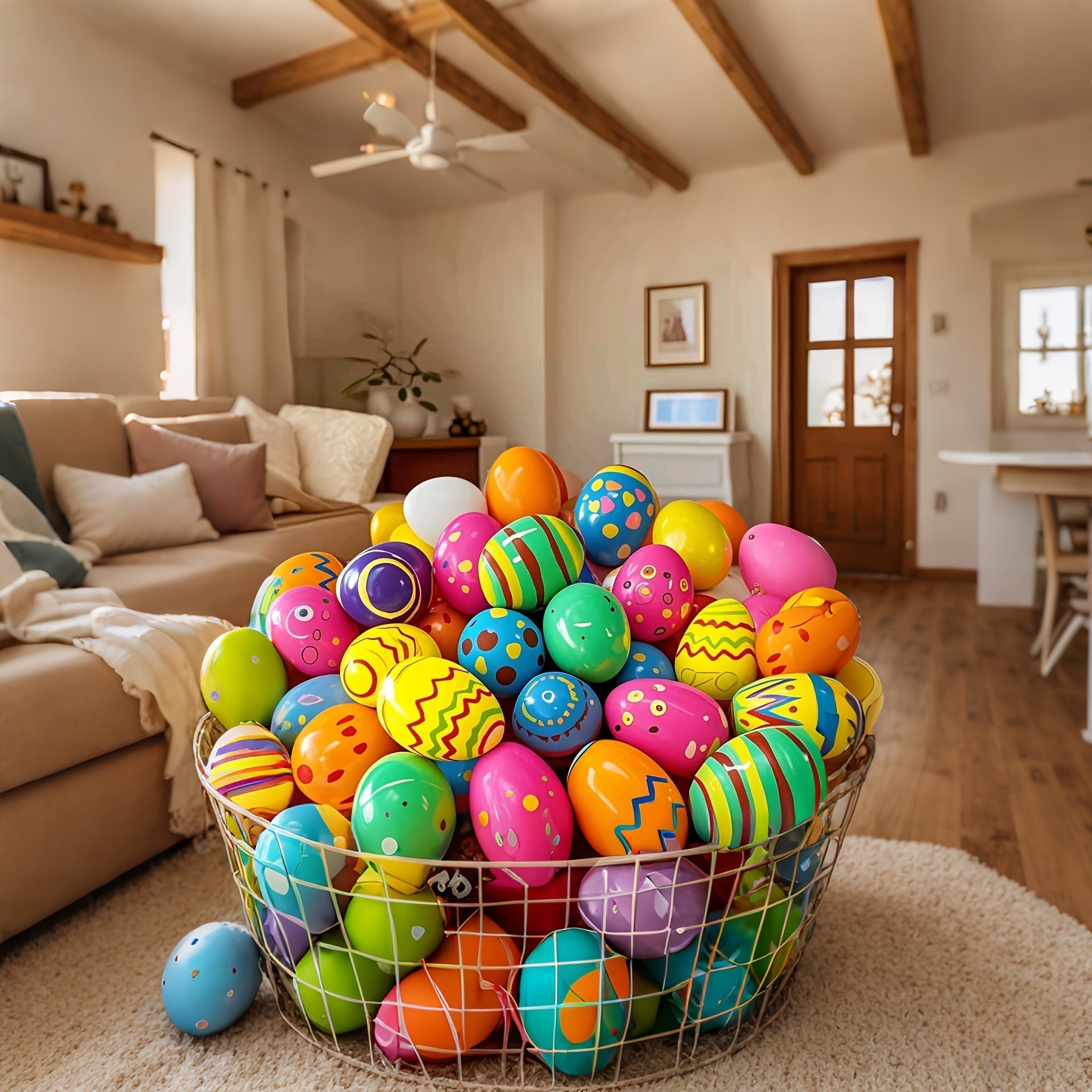 40pcs Colorful Fillable Easter Eggs Plastic Surprise Eggs