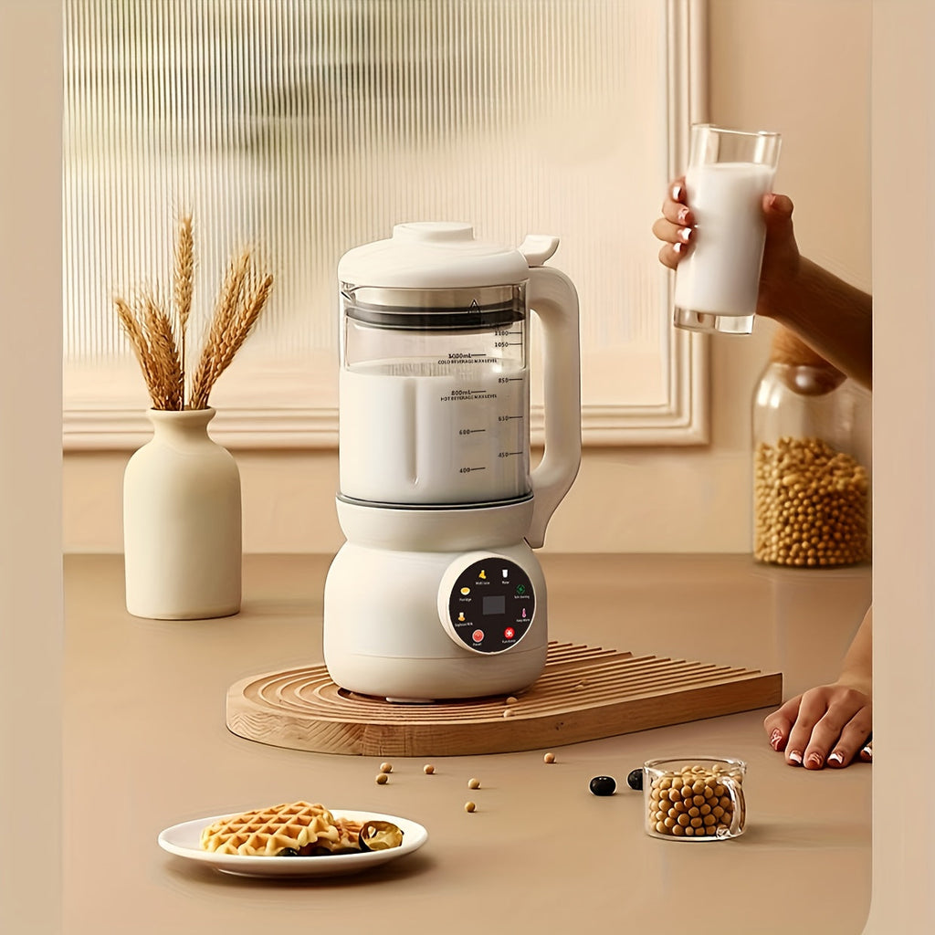 Automatic Nut Milk Maker with Rotating Cleaning Brush