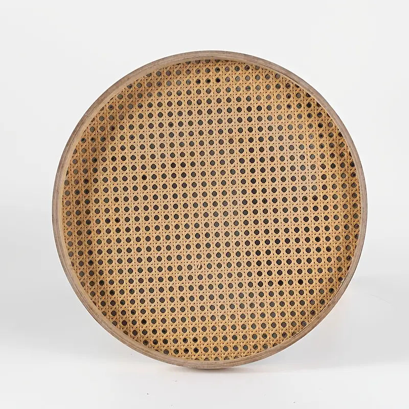 Add a touch of nature to your bedroom with this space-saving rattan nightstand