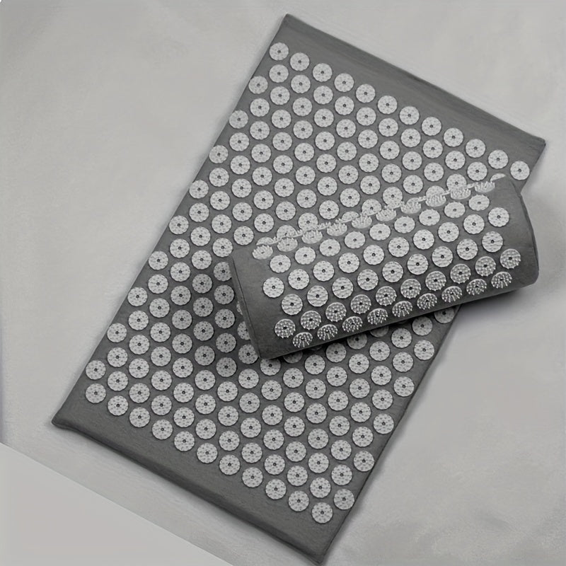 3Pcs Yoga Acupressure Massage Mat Set(Dark Gray)