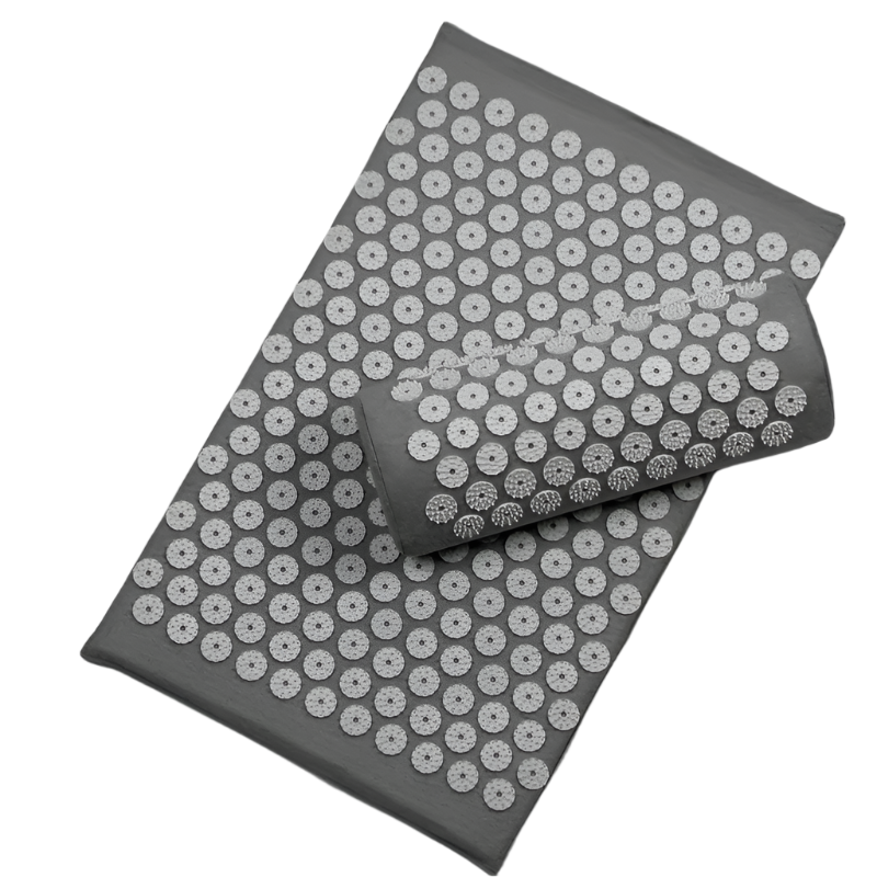 3Pcs Yoga Acupressure Massage Mat Set(Dark Gray)