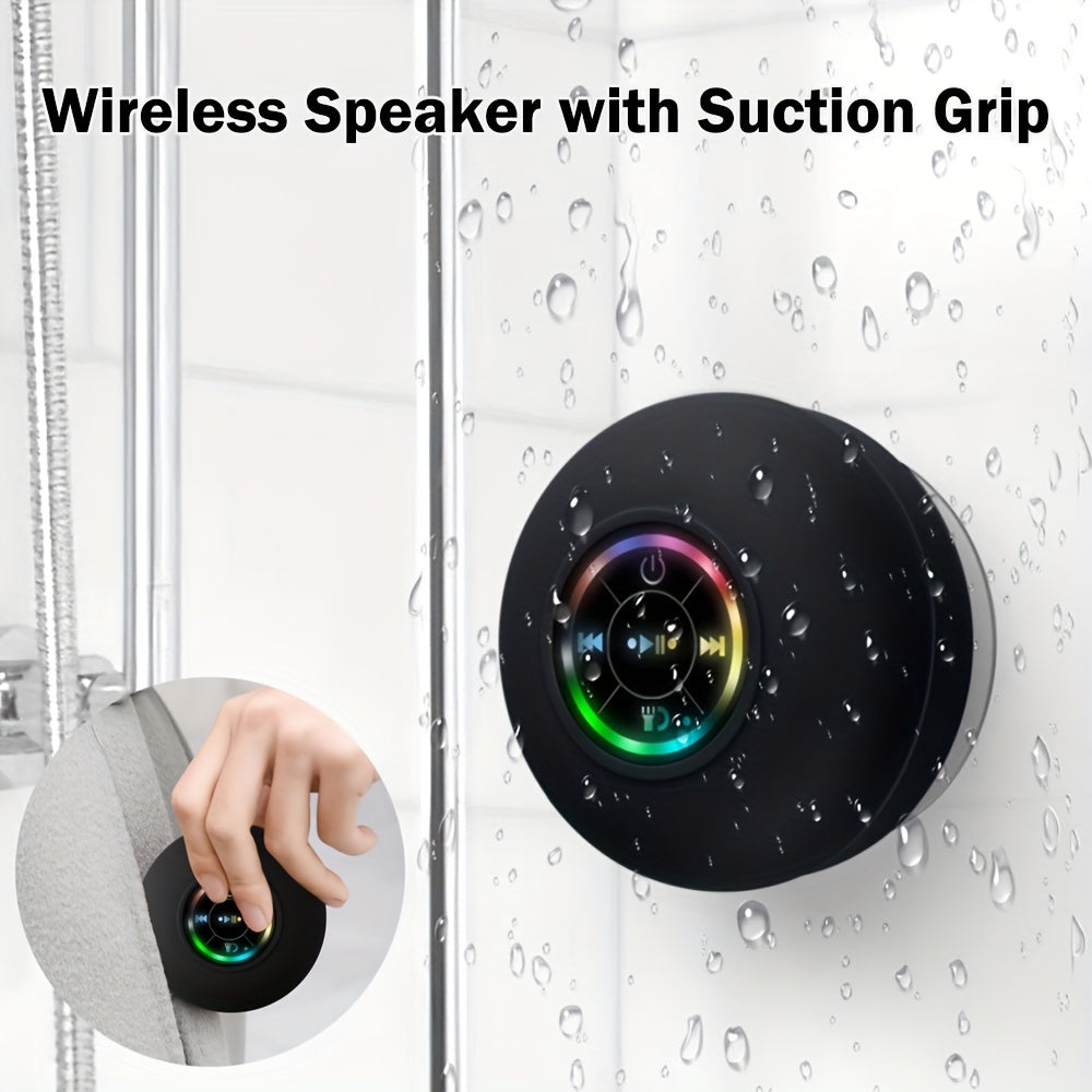 Portable Waterproof Wireless Speaker With Suction Cup