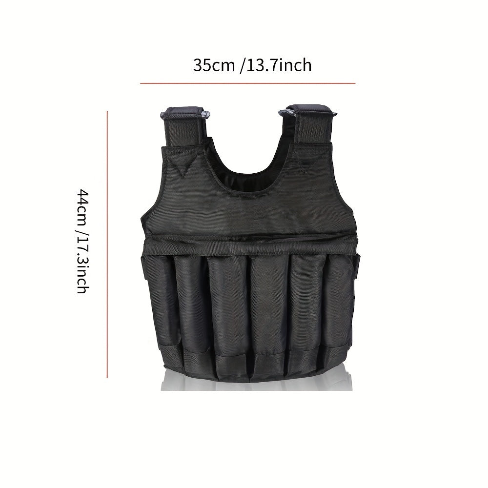 Adjustable 50Kg Weighted Vest For Fitness Training(Weights Not Included)