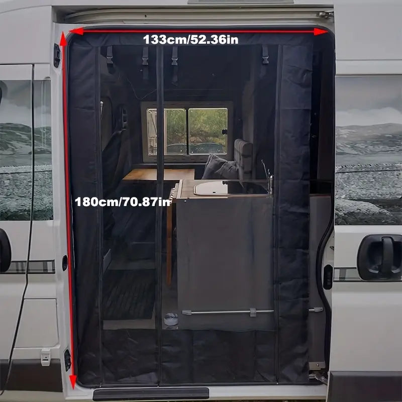 RV Door Curtain - Mosquito/Fly Prevention Sunshade Curtain