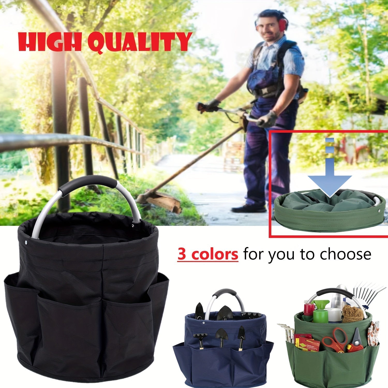 Storage Bucket Tool Organizer Bag