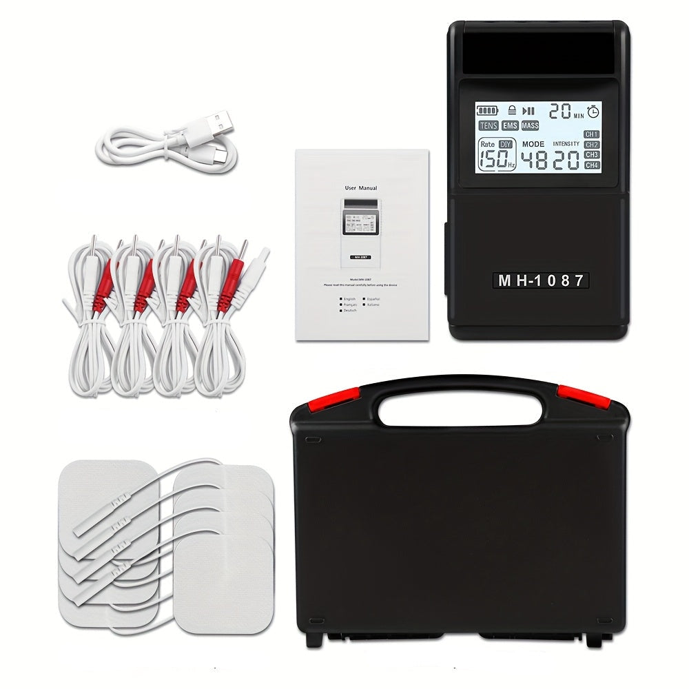 Digital 4-Channel TENS EMS Muscle Stimulator