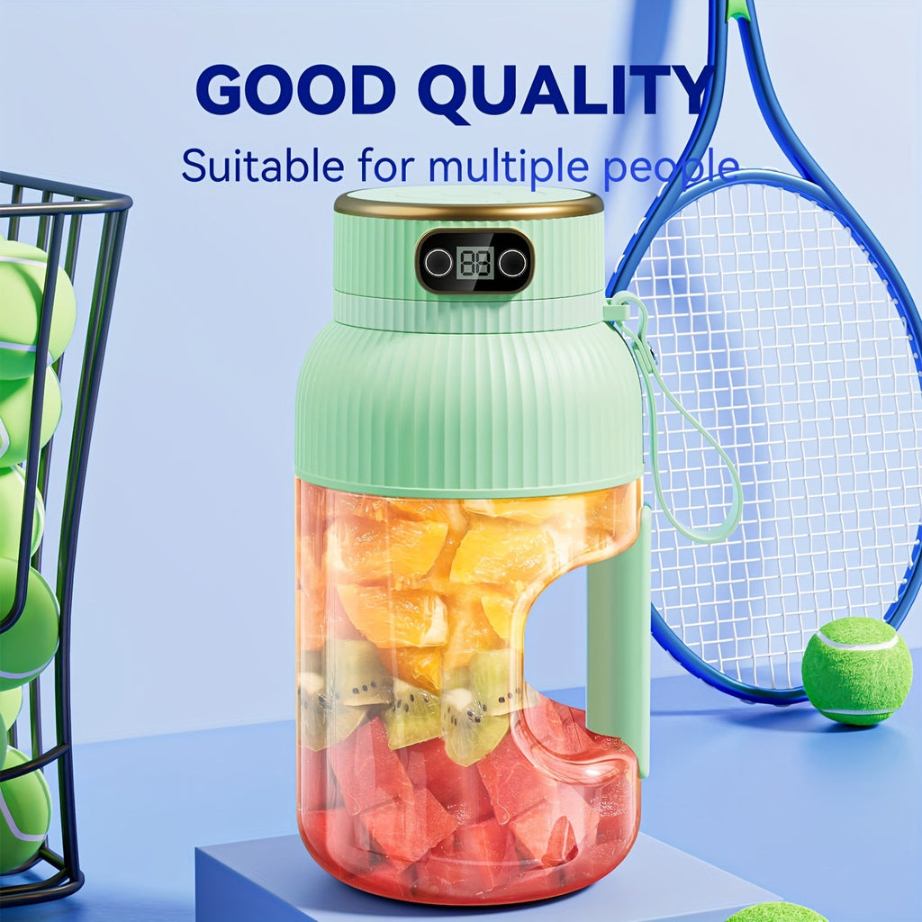 Portable Rechargeable Juicer Blender with 10 Stainless Steel Blades