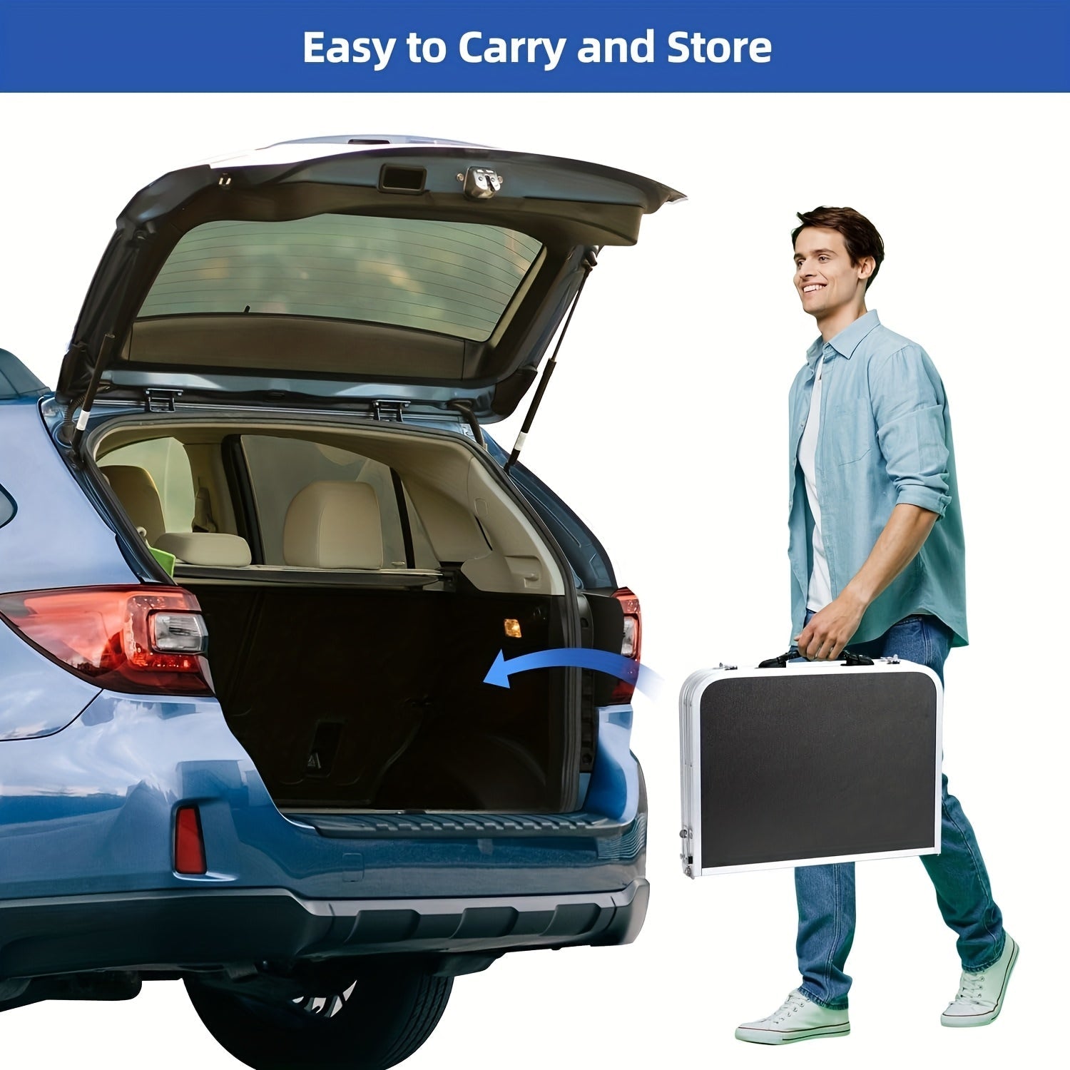 Folding Camping Table Adjustable Height