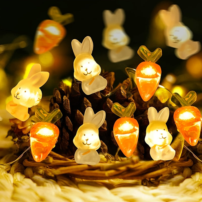 Led Copper Wire Rabbit Carrot Light String