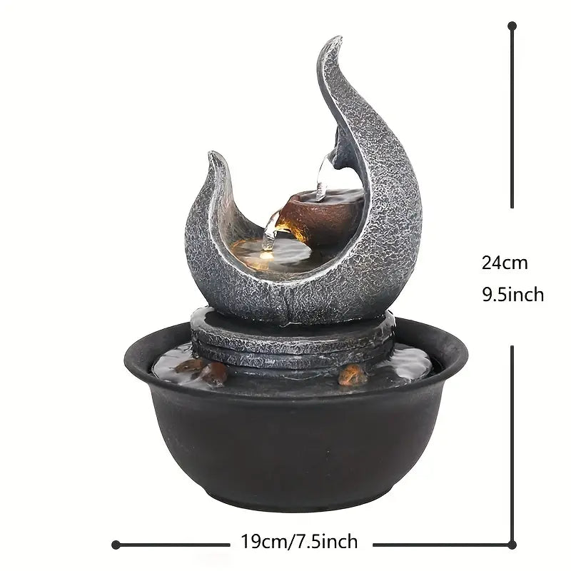 Moon Fountain USB-Powered Tabletop Waterfall Kit