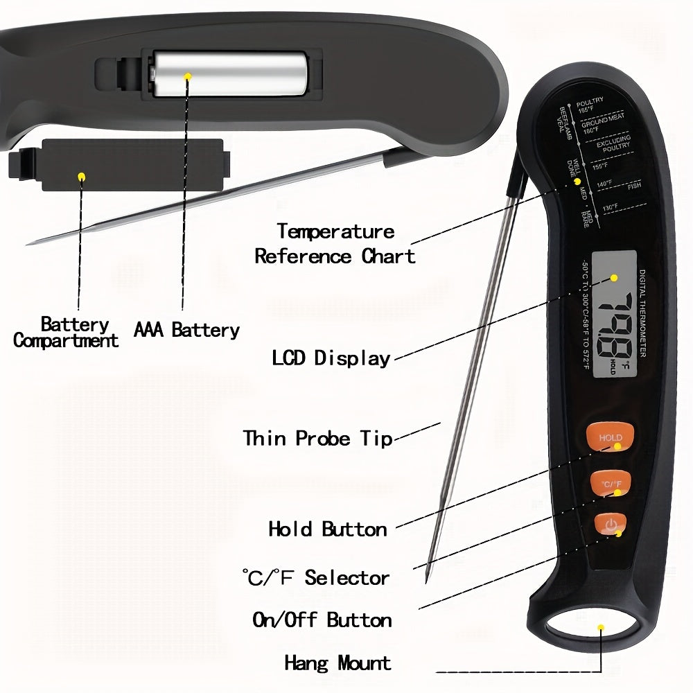 Digital Meat Thermometer With Probe For Cooking