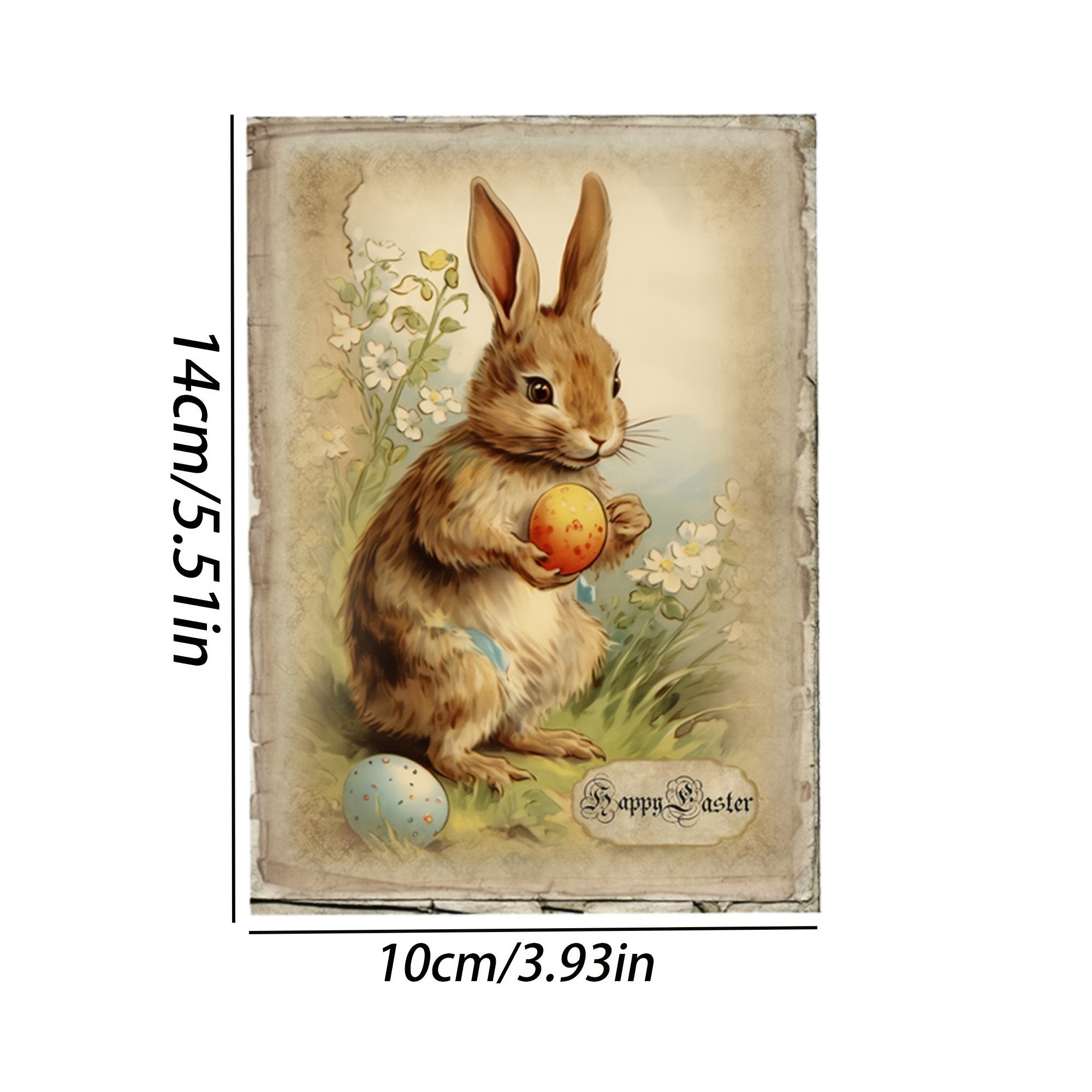 52pcs Easter Postcard Set with Stickers for Crafts
