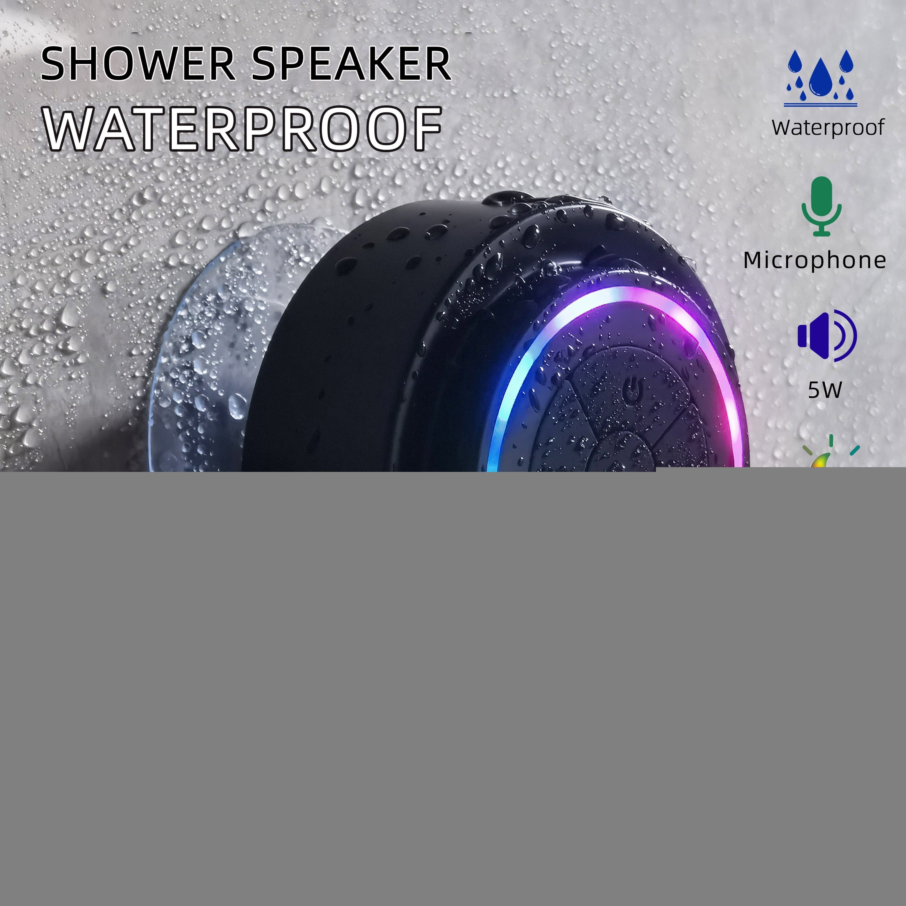 Portable Shower Speaker with Voice Assistant