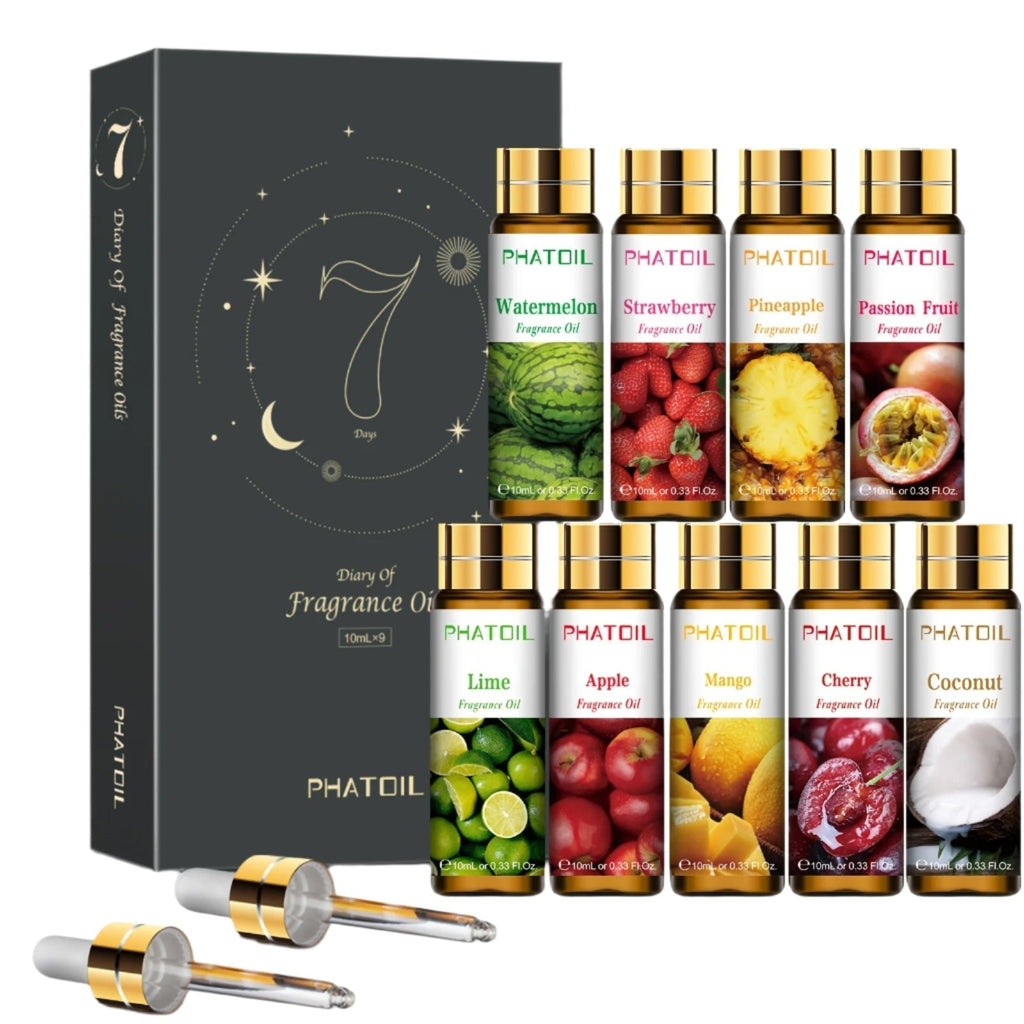 9Pcs Fragrance Oil Set For Diffusers & Soap Making