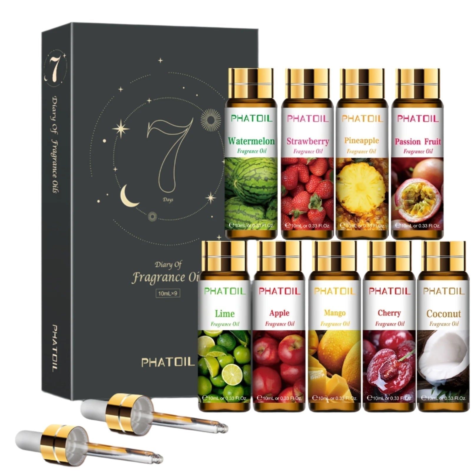 9Pcs Fragrance Oil Set For Diffusers & Soap Making