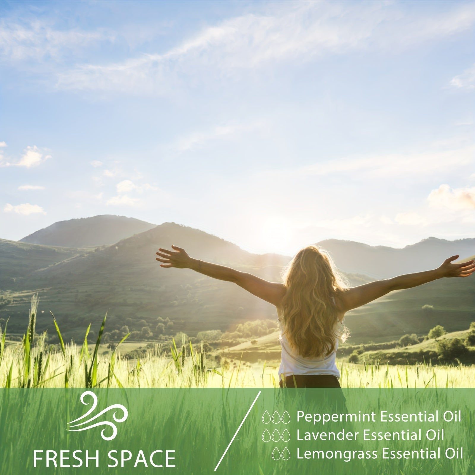 Lemongrass Essential Oil 100Ml For Diffusers & Humidifiers