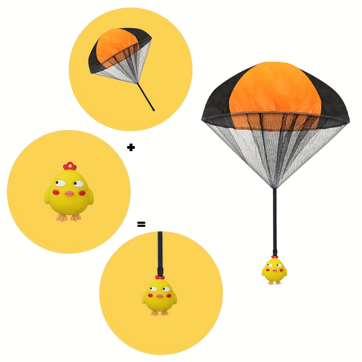 4pcs Easter Parachute Eggs Toys for Kids