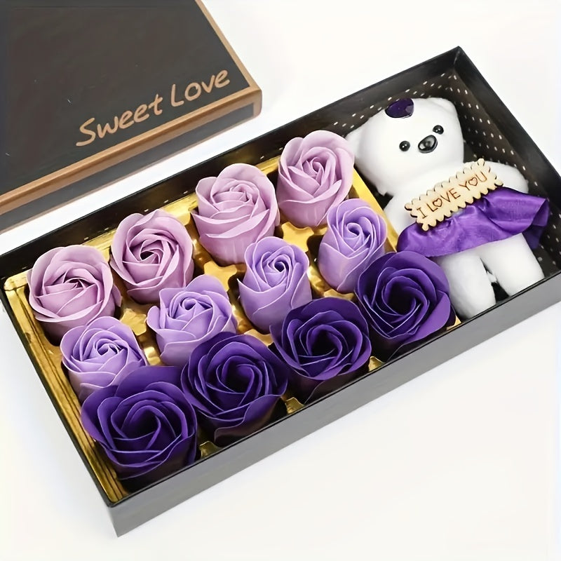 12 Pcs Valentine'S Day Rose Bouquet