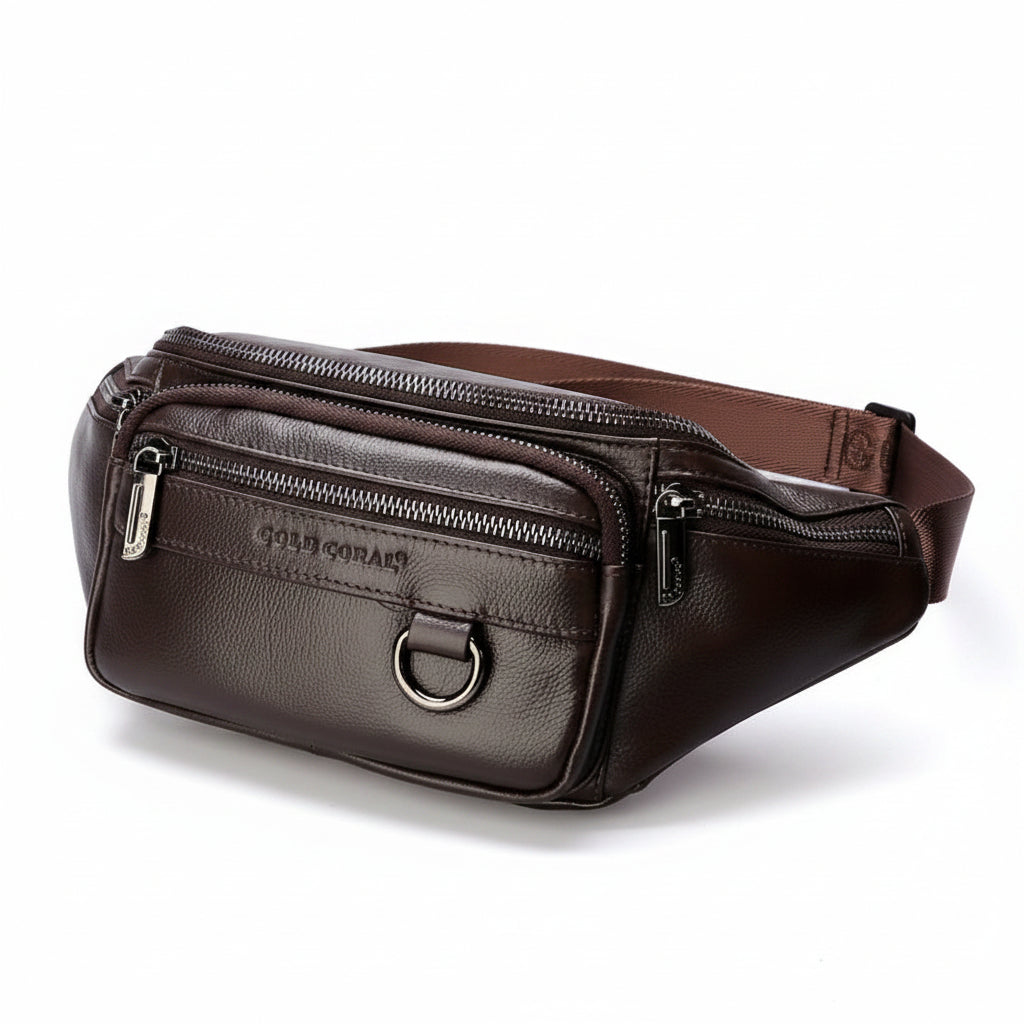 Leather Waist Travel Bag