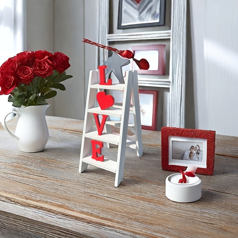 Valentine Love Word Art Red Tabletop Decoration
