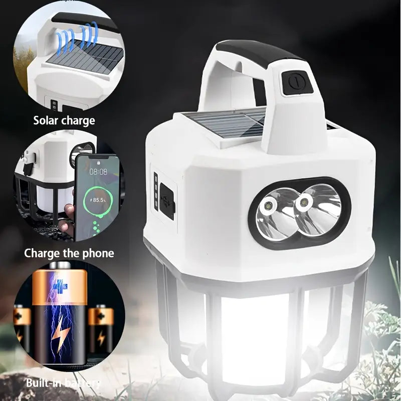 Solar Powered Camping Lantern with Multifunctional Charging - Your Ultimate Outdoor Companion