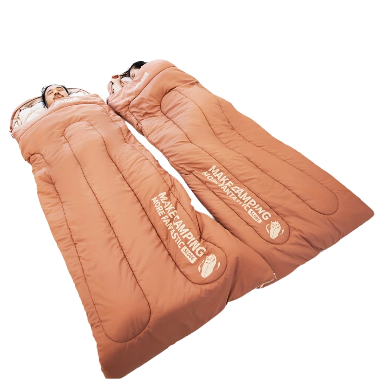 Warm Oval Sleeping Bag with Hat
