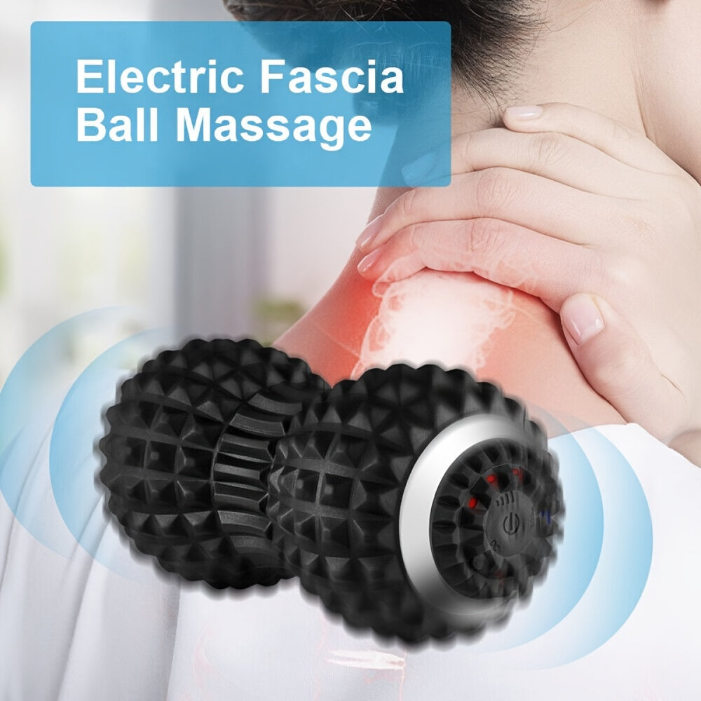 Vibrating Massage Ball For Pain Relief & Deep Tissue Myofascial Release(Black)