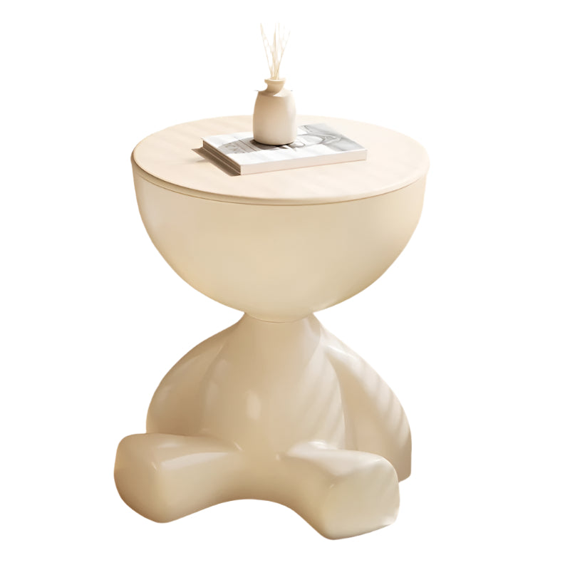 Side Table With Removable Tray & Storage