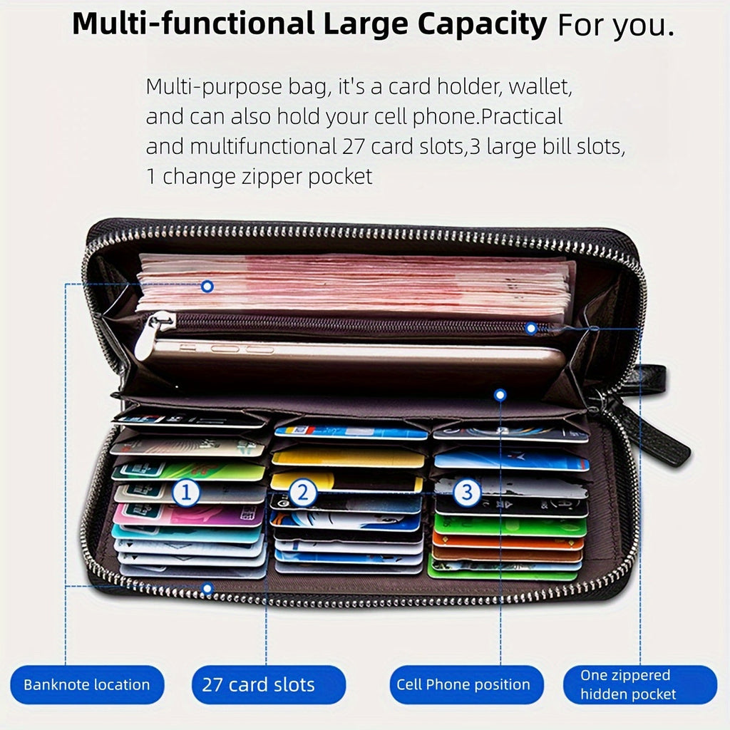 Multi-Function Long Clutch Wallet
