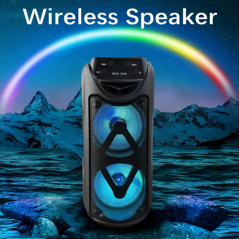 Dual Stereo Wireless Speaker with RGB Lights