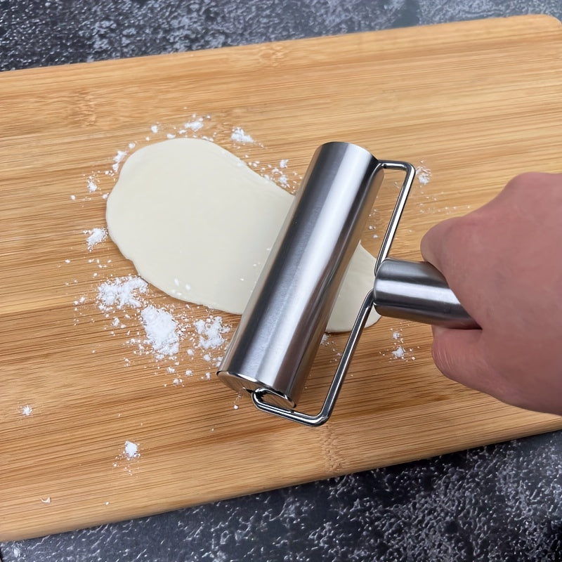 Stainless Steel Dual-Ended Rolling Pin For Baking