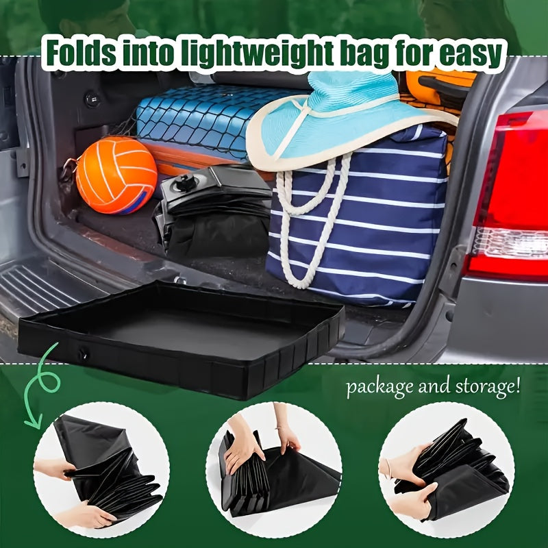 Camping Foldable RV Shower Pan Outdoor Basin