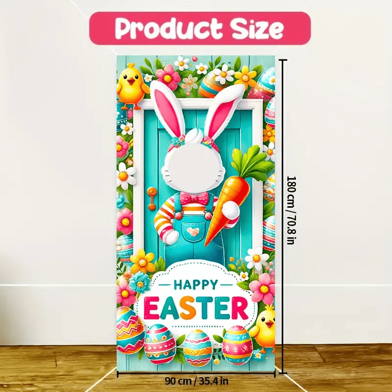 Easter Bunny Photo Backdrop Polyester