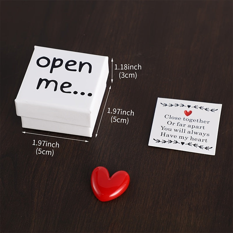 Open Me Surprise Gift Box With Resin Heart
