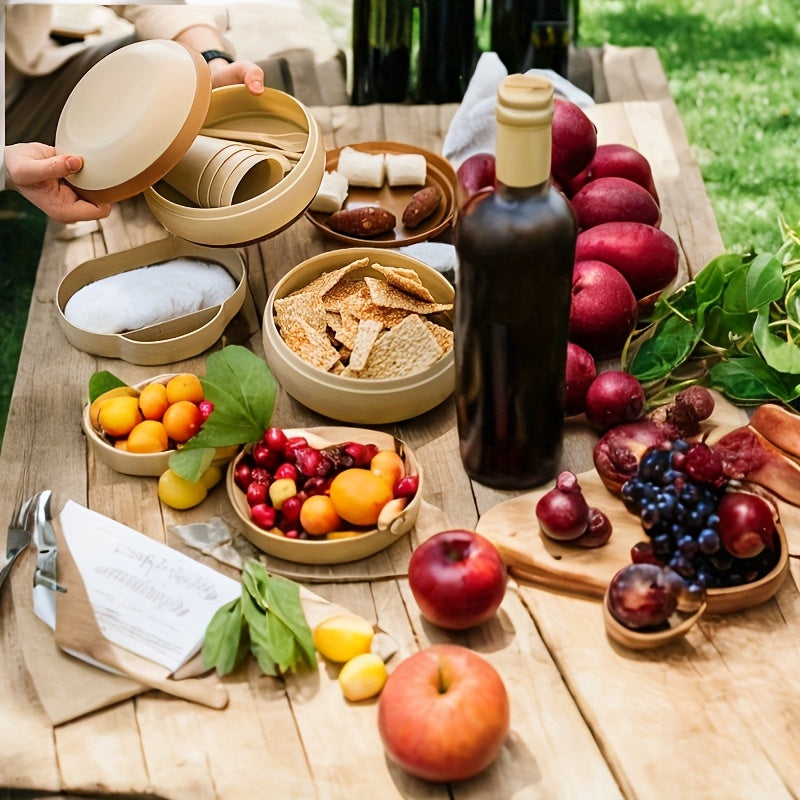 Outdoor Picnic Tableware Kit Travel Set (17pcs)