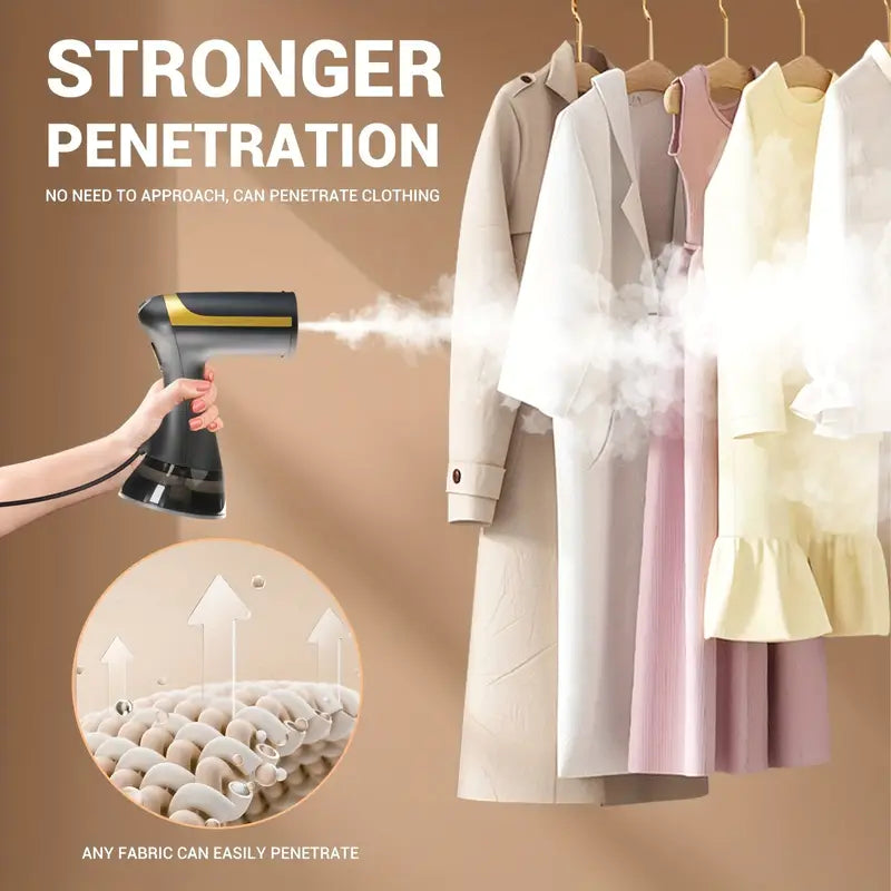 Household Commercial Hand-held Garment Steamer - Black